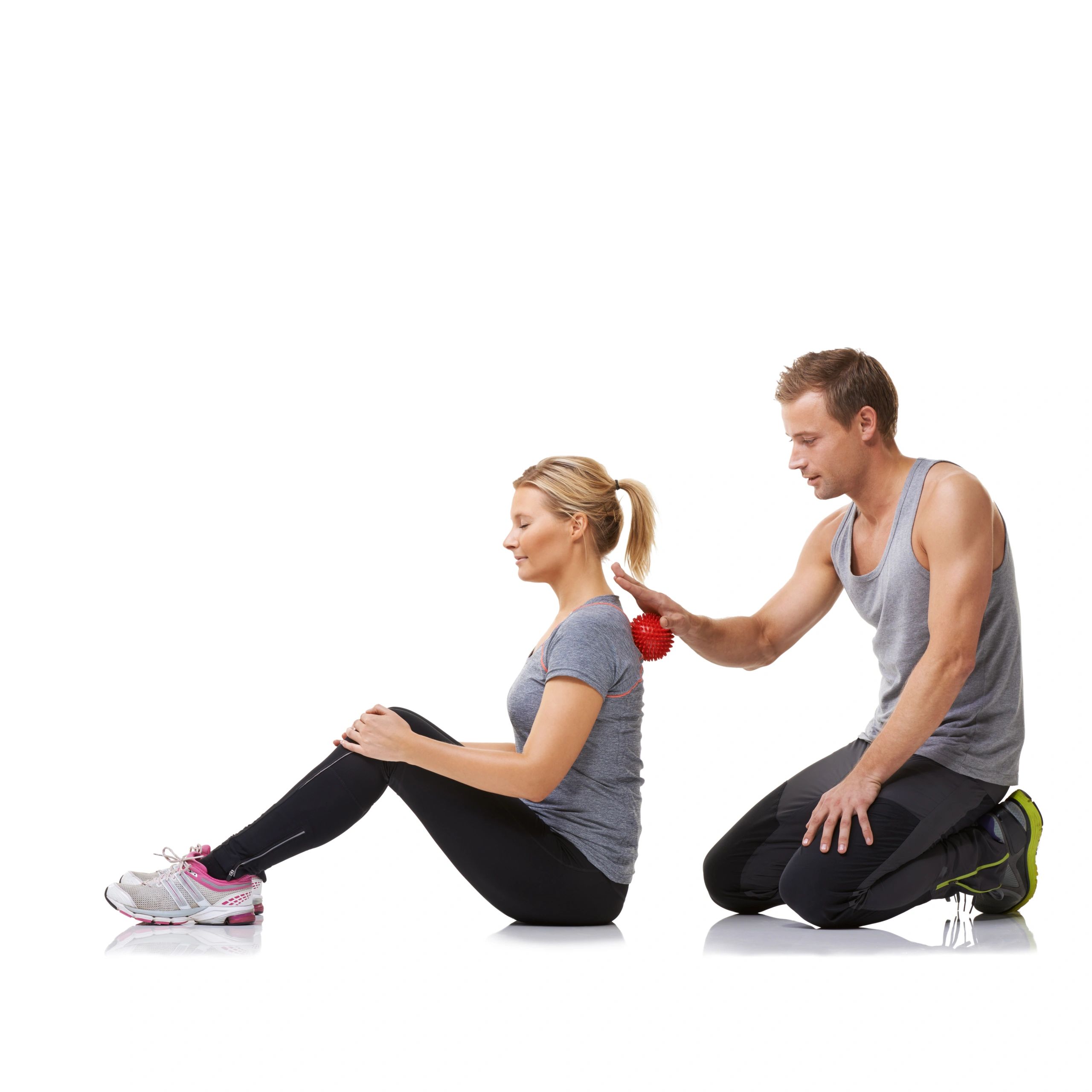 Fitness trainer guiding a wellness session